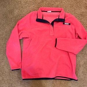 Raspberry Columbia fleece pullover PFG like new